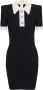 Balmain Ribgebreide mini-jurk Zwart - Thumbnail 1