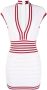 Balmain Ribgebreide kokerjurk Wit - Thumbnail 1