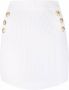 Balmain Ribgebreide mini-rok Wit - Thumbnail 1