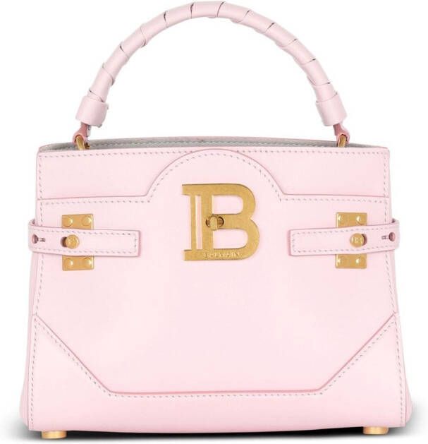 Balmain B-Buzz 22 leather top-handle bag Pink Dames
