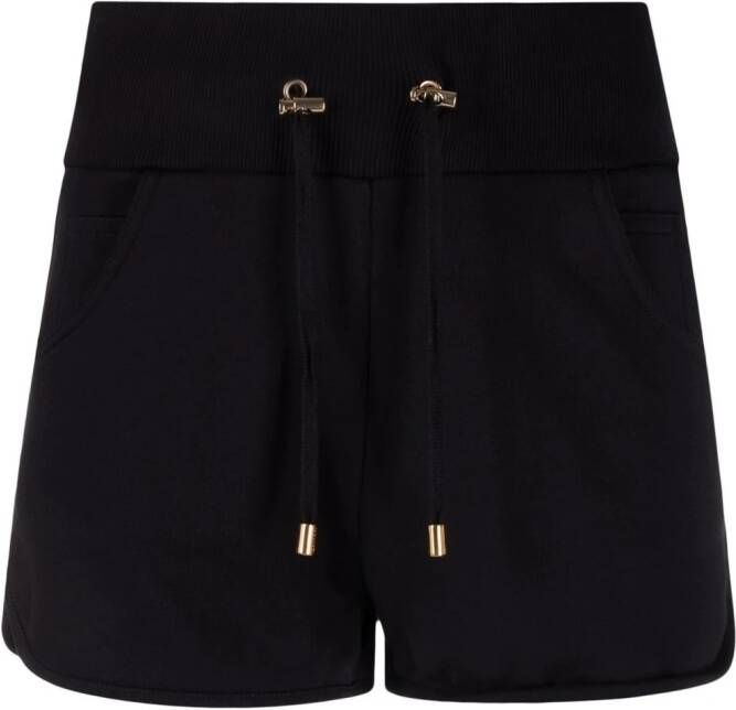Balmain Shorts met logoprint Zwart