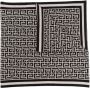 Balmain Wollen sjaal met monogram Black Heren - Thumbnail 1