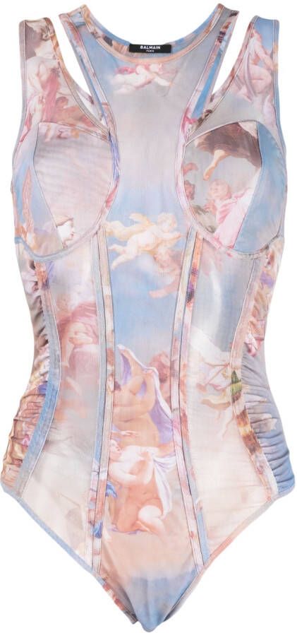 Balmain Tule top Blauw