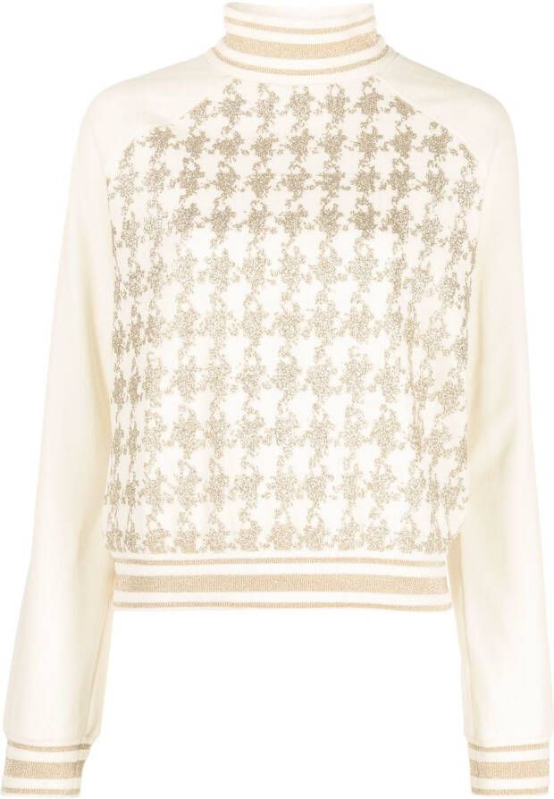 Balmain Sweater met glitters Wit