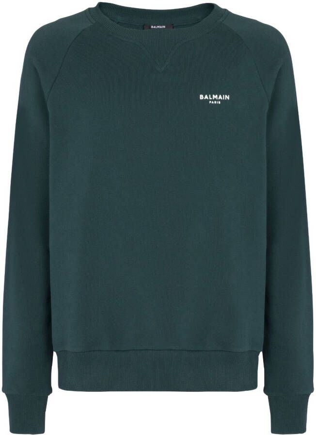 Balmain Sweater met logoprint Groen