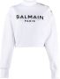 Balmain Sweater met logoprint Wit - Thumbnail 1