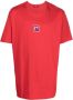 Balmain T-shirt met geborduurd logo Rood - Thumbnail 1