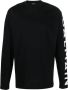 Balmain T-shirt met lange mouwen Zwart - Thumbnail 1