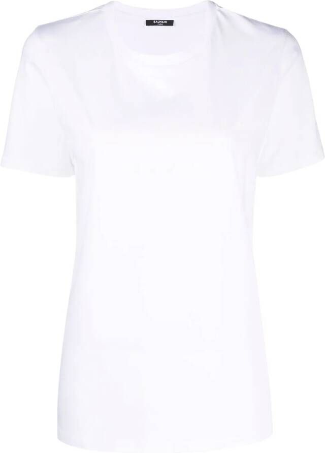 Balmain T-shirt met logo Wit