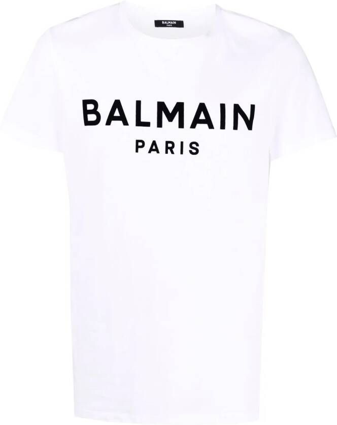 Balmain T-shirt met logo Wit