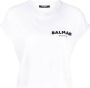 Balmain T-shirt met logo Wit - Thumbnail 1
