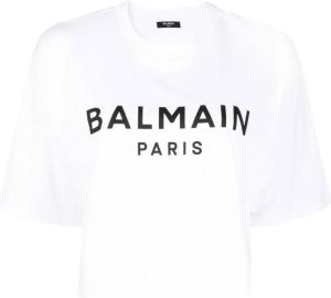 Balmain T-shirt met logo Wit