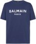 Balmain T-shirt met logoprint Blauw - Thumbnail 1