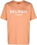 Balmain T-shirt met logoprint Bruin - Thumbnail 1