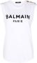 Balmain Ecologisch ontworpen katoenen T-shirt met logoprint White Dames - Thumbnail 1