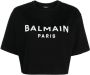 Balmain T-shirt met logoprint Zwart - Thumbnail 1