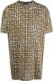 Balmain T-shirt met monogramprint Groen - Thumbnail 1