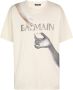 Balmain T-shirt met print Wit - Thumbnail 1