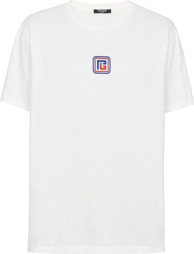 Balmain T-shirt met ronde hals Wit