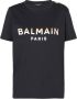 Balmain T-shirt met logoprint Zwart - Thumbnail 1