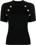 Balmain Top met korte mouwen Zwart - Thumbnail 1