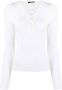 Balmain Top met veters Wit - Thumbnail 1