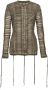 Balmain Geweven jersey top Green Dames - Thumbnail 1