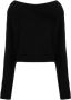 Balmain Trui met boothals Zwart - Thumbnail 1