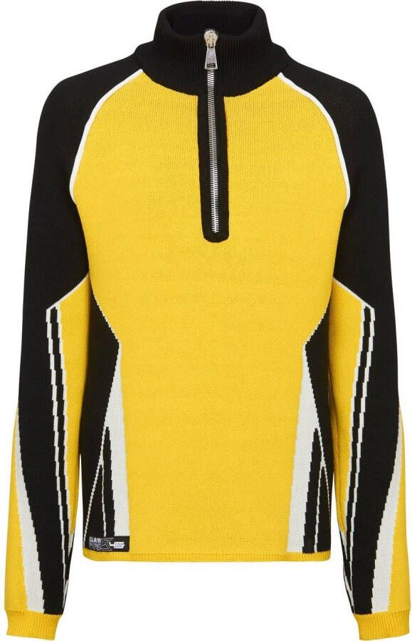 Balmain Trui met colourblocking Geel