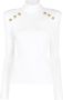 Balmain Trui met knoopdetail Wit - Thumbnail 1