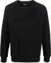 Balmain Katoenen sweatshirt met reliëf logo Cotton sweatshirt with embossed logo Black Heren - Thumbnail 2
