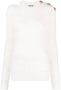 Balmain Trui met ronde hals Wit - Thumbnail 1