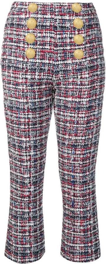 Balmain Tweed broek Blauw