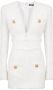Balmain Robe courte en tweed Wit Dames - Thumbnail 1