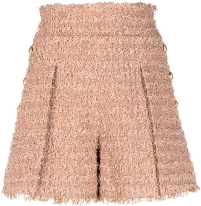 Balmain Tweed shorts Beige