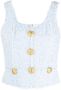 Balmain Tweed top Blauw - Thumbnail 1