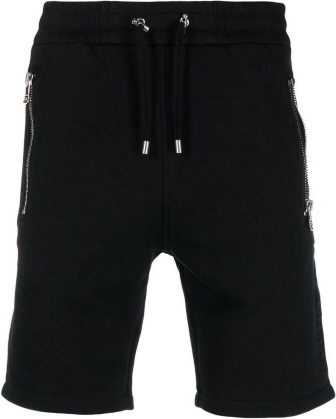 Balmain Tweekleurige shorts Zwart