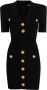 Balmain Gebreide mini-jurk Zwart - Thumbnail 1