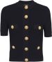 Balmain Vest met knopen Zwart - Thumbnail 1