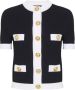 Balmain Vest met korte mouwen Zwart - Thumbnail 1