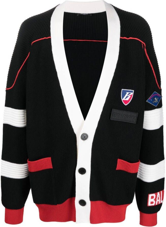 Balmain Vest met logopatch Zwart