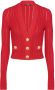 Balmain Vest met V-hals Rood - Thumbnail 1