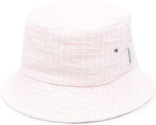 Balmain Vissershoed met geborduurd logo Roze