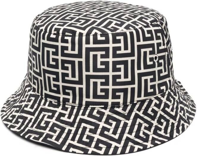 Balmain Omkeerbare Bob Monogrammen Black Heren