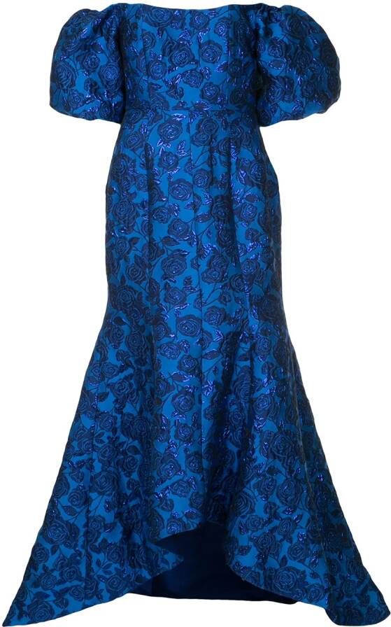 Bambah Bellflower ballon-jurk Blauw