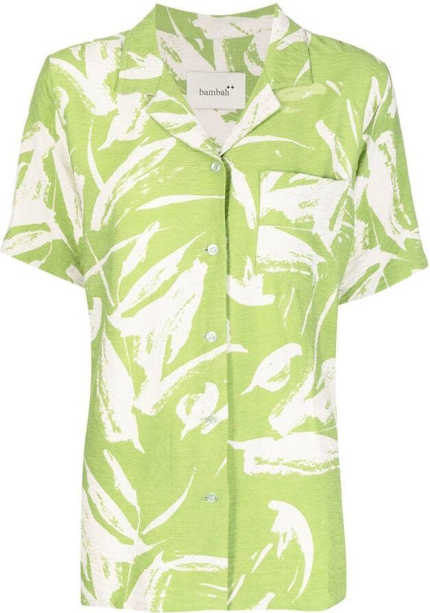 Bambah Blouse met korte mouwen Groen