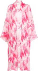 Bambah Kimono met V-hals Roze