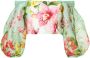 Bambah off-the-shoulder Lotus blouse Groen - Thumbnail 1