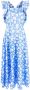 Bambah Midi-jurk met bloemenprint Blauw - Thumbnail 1