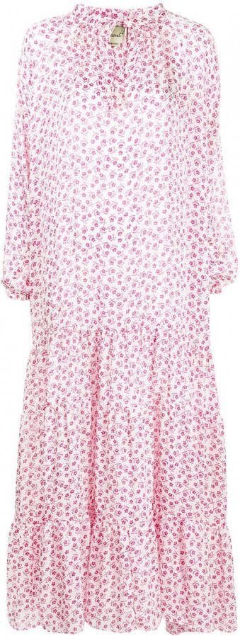 Bambah Tuniekjurk met bloemenprint Wit